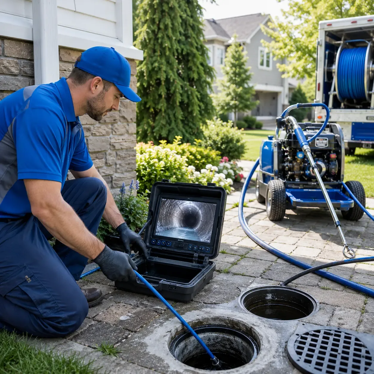 Outdoor drain cleaning professionals serving Franklinville, NJ