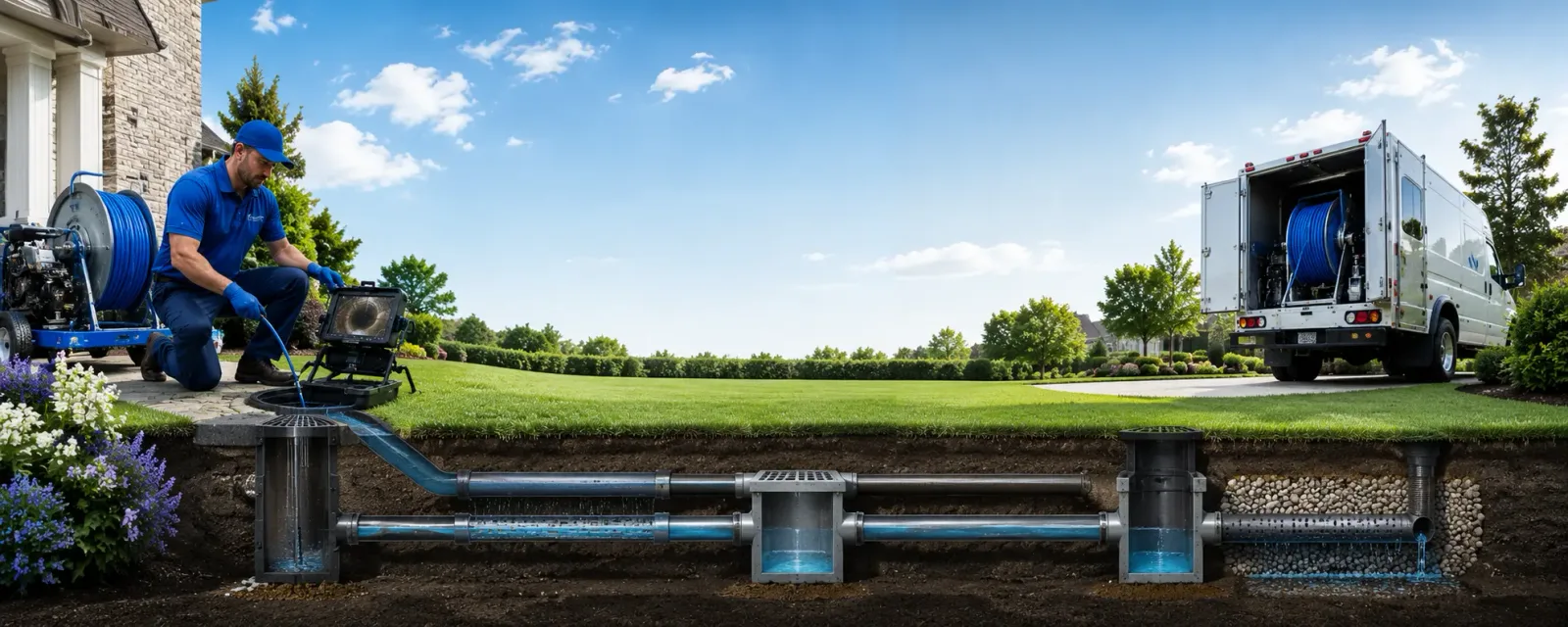Outdoor drain cleaning information for Franklinville, NJ